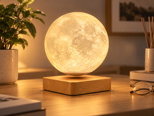 Lampe Lune à Lévitation Magnétique  – Rotation 360°