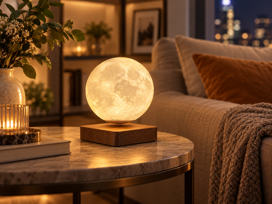 Lampe Lune à Lévitation Magnétique  – Rotation 360°